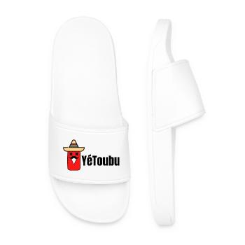 YéToubu - Humour youtube - Humour Apéro - Claquettes Homme - blanc - Devant