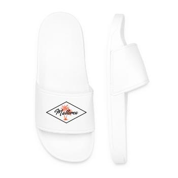 Mallorca Island - Men’s Pool Sliders - white - Front