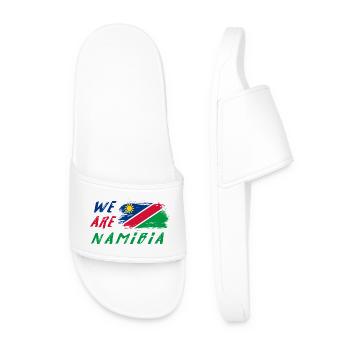 We are Namibia - Men’s Pool Sliders - white - Front