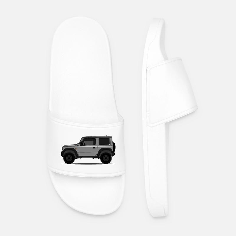 Jimny Harmaa - Miesten uimasandaalit - valkoinen