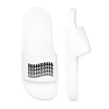 3 ans Threenager Garçons Filles 3ème anniversaire - Claquettes Homme - blanc - Devant