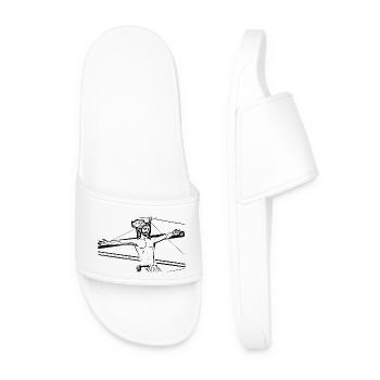 Jésus-Christ Croix Pâques - Claquettes Homme - blanc - Devant