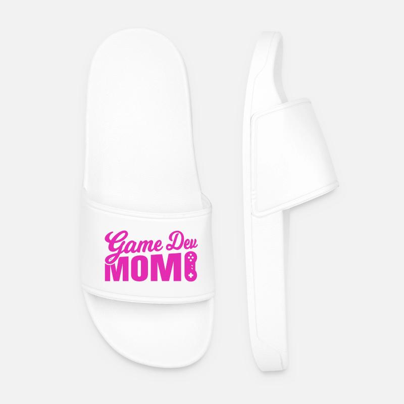 Game Developer Mother - Men’s Pool Sliders - white