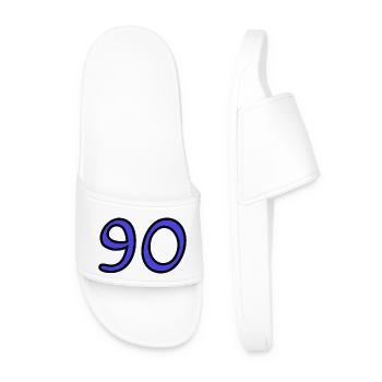 ANNIVERSAIRE. HAPPY BIRTHDAY. JOYEUX ANNIVERSAIRE - Claquettes Homme - blanc - Devant