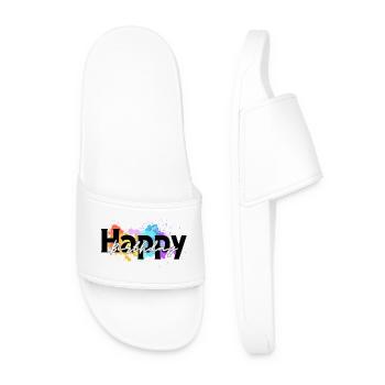 Happy birthday, Congratulations, Birthday - Men’s Pool Sliders - white - Front