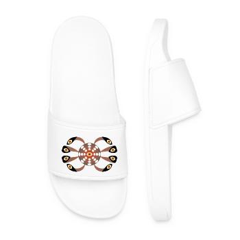 Eyes - Men’s Pool Sliders - white - Front