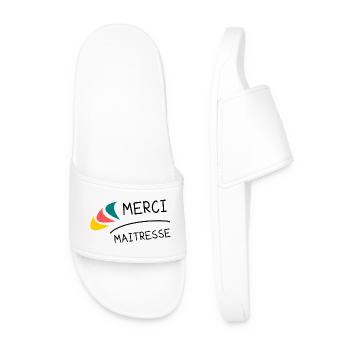 MERCI. MAÎTRESSE. MAÎTRE. MERCI MAÎTRESSE - Claquettes Homme - blanc - Devant