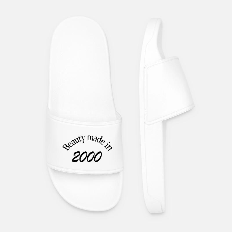 Beauty Made In 2000 - Men’s Pool Sliders - white