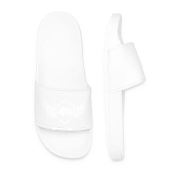 Armoiries de l’apiculteur Miel - Claquettes Homme - blanc - Devant