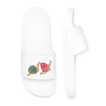 Snails - Men’s Pool Sliders - white - Front