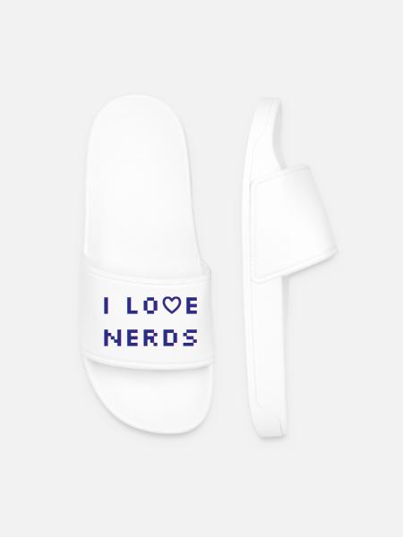 J’adore les nerds - Claquettes Homme - blanc