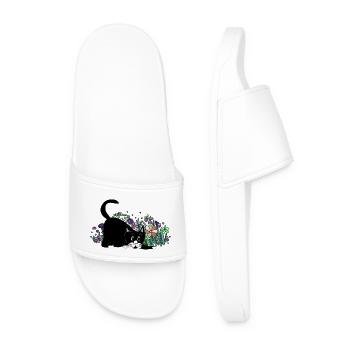 Chat - Claquettes Homme - blanc - Devant