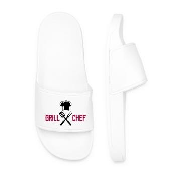 Cuisinier, Couverts, Grillades - Claquettes Homme - blanc - Devant