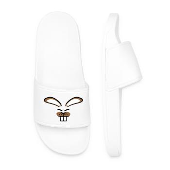 Bunny Rabbit Bunny Cartoon Small Animal Cute - Men’s Pool Sliders - white - Front