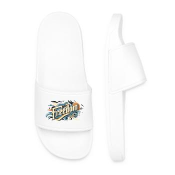 Freedom - Men’s Pool Sliders - white - Front