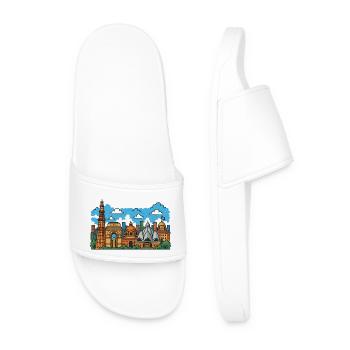 Ville de New Delhi - Claquettes Homme - blanc - Devant