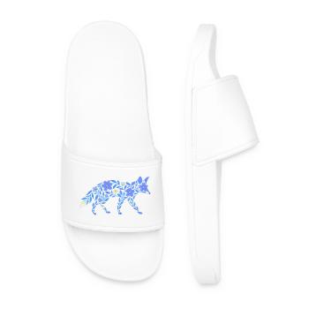 Nordic Floral - Heller Blaufuchs - Männer Badelatschen - Weiß - Vorne