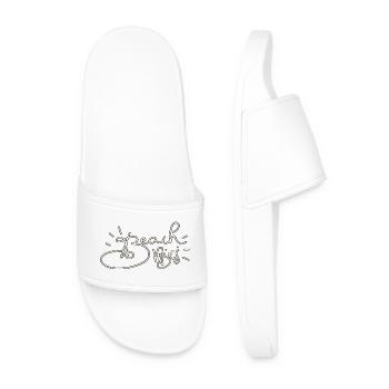 Summer Beach Crew Logo - Men’s Pool Sliders - white - Front