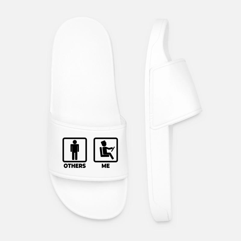 Busfahrer - Männer Badelatschen - Weiß