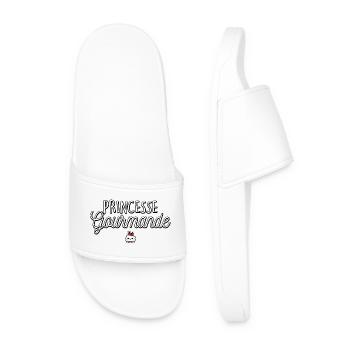 Princesse Gourmande Gateau Patisserie  Humour - Claquettes Homme - blanc - Devant