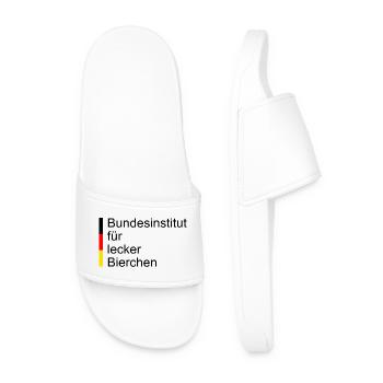 Federal Institute for Delicious Beers - Men’s Pool Sliders - white - Front