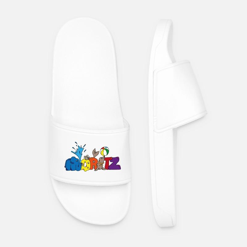 Moritz in the circus - Men’s Pool Sliders - white