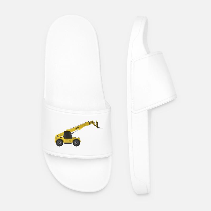 Teleskopischer Handler - Männer Badelatschen - Weiß