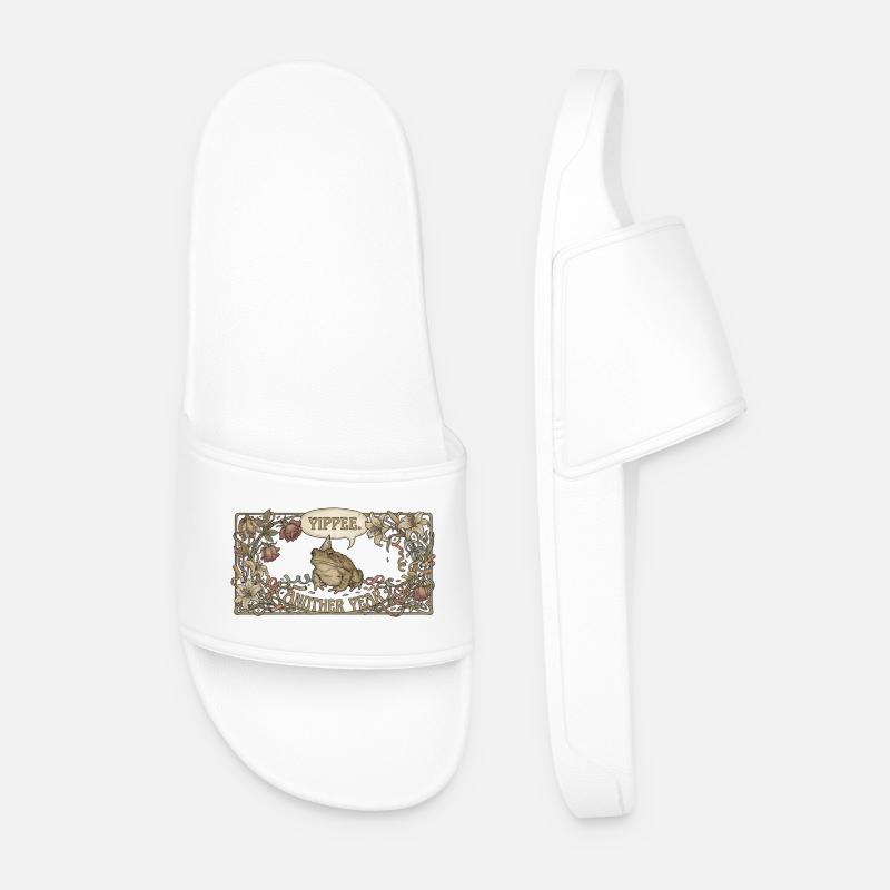 Yippee Another Year Toad - Men’s Pool Sliders - white