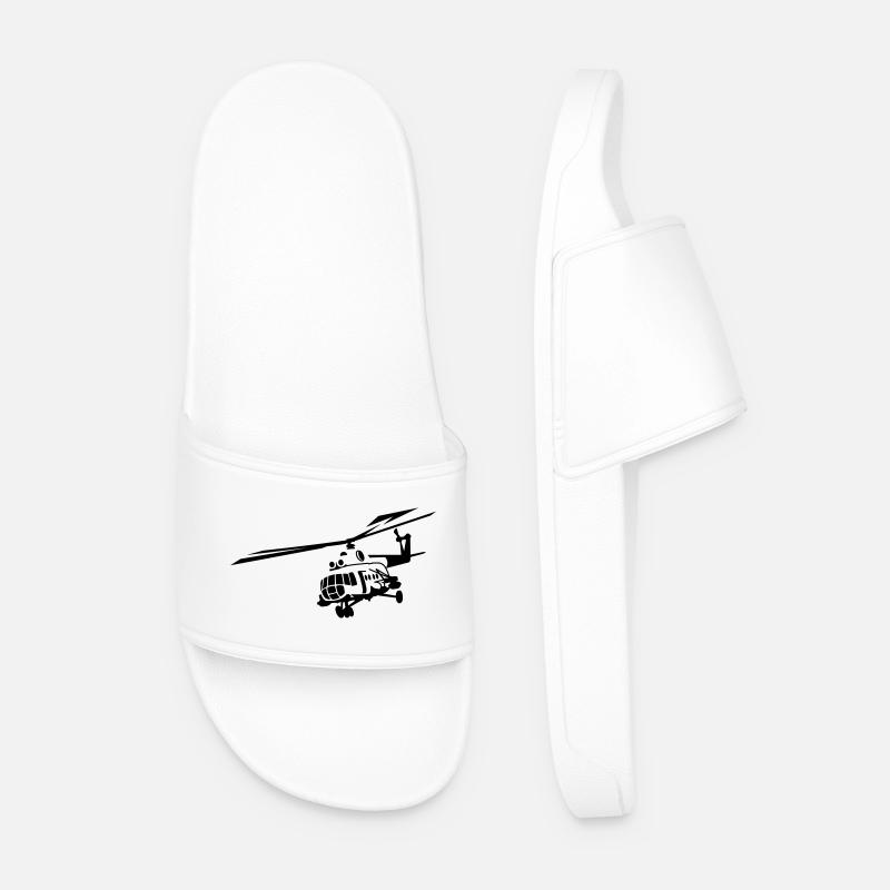 Mi-8 - Men’s Pool Sliders - white