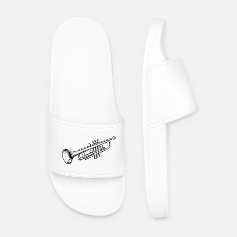 Trompete - Männer Badelatschen - Weiß