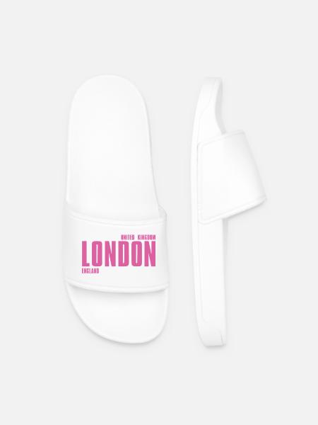 Londres – Angleterre Lyric Design - Claquettes Homme - blanc