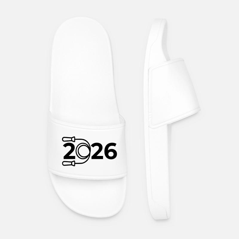 Seilspringen Sport 2026 - Männer Badelatschen - Weiß