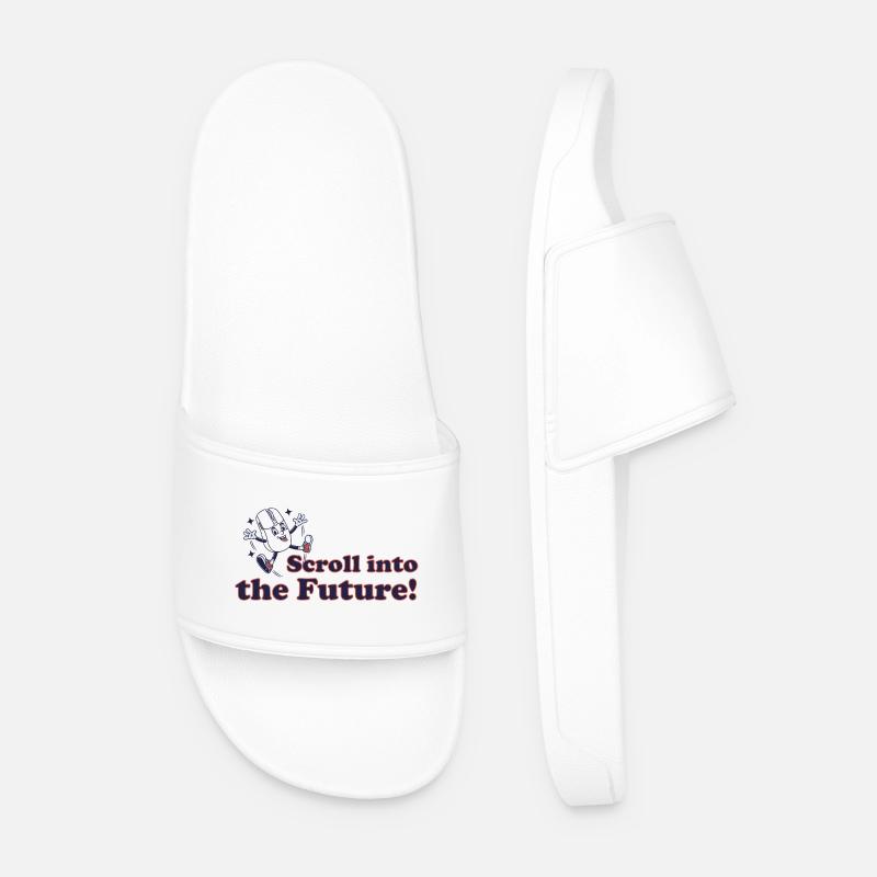 Scroll into the future! - Men’s Pool Sliders - white