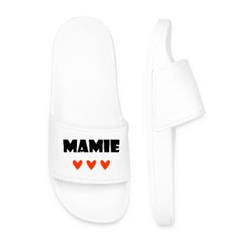 MAMIE. MAMAN. GRAND-MERE. FÊTE DES MÈRES - Claquettes Homme - blanc - Devant