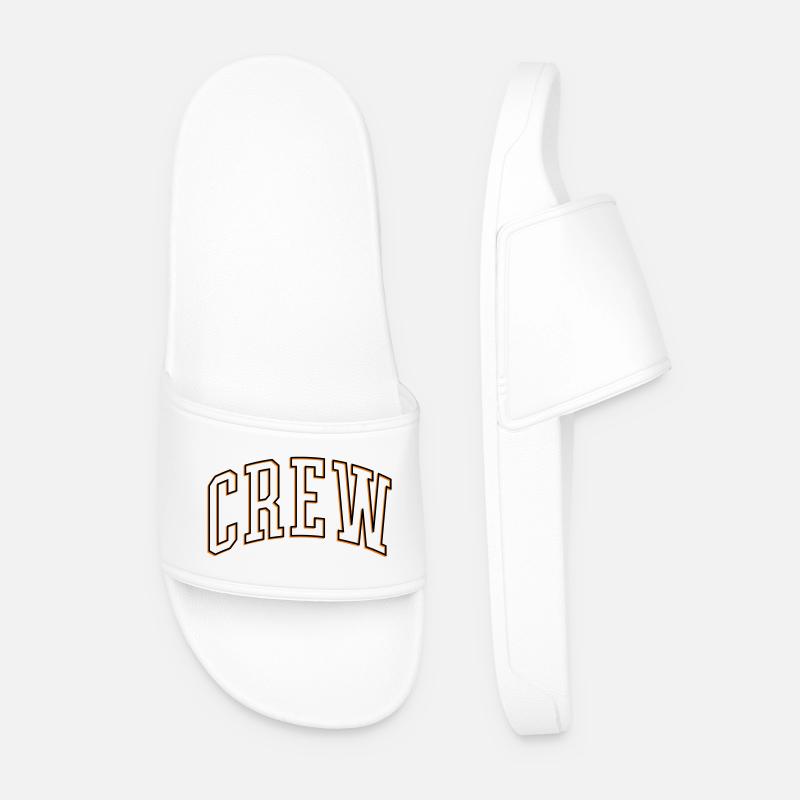 Crew Outline - Men’s Pool Sliders - white