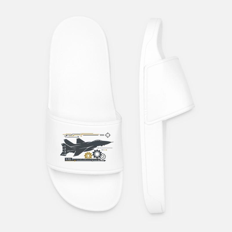 Jetgear Technical Flight Pattern - Men’s Pool Sliders - white