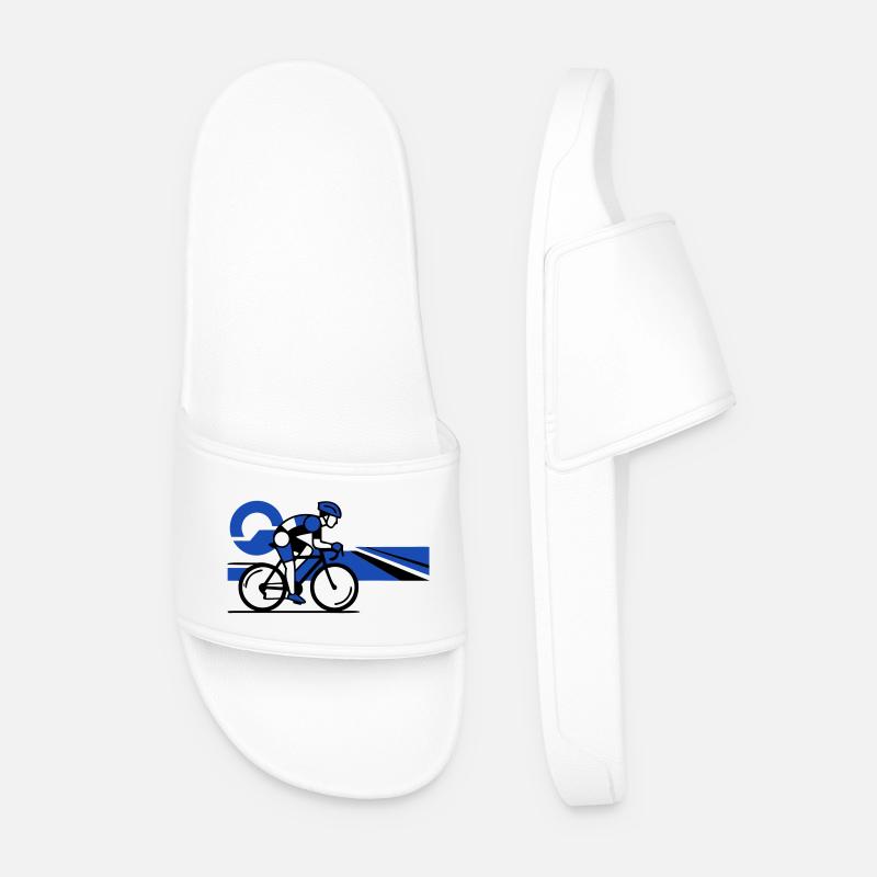 Sportivo veloce su strada da sprint - Ciabatte per il mare da uomo - bianco