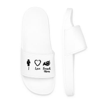 Amour du cor français - Claquettes Homme - blanc - Devant