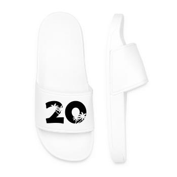 20 - Men’s Pool Sliders - white - Front