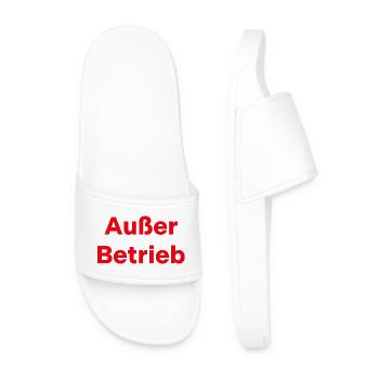 Außer Betrieb - Männer Badelatschen - Weiß - Vorne