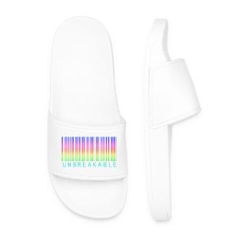 Barcode Unbreakable Rainbow - Men’s Pool Sliders - white - Front