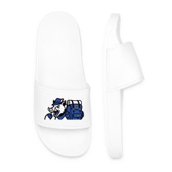 Wild Boar Backpack Logo - Men’s Pool Sliders - white - Front