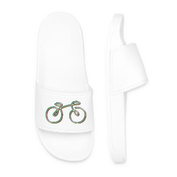 electronic dance music,  Bike - Men’s Pool Sliders - white - Front