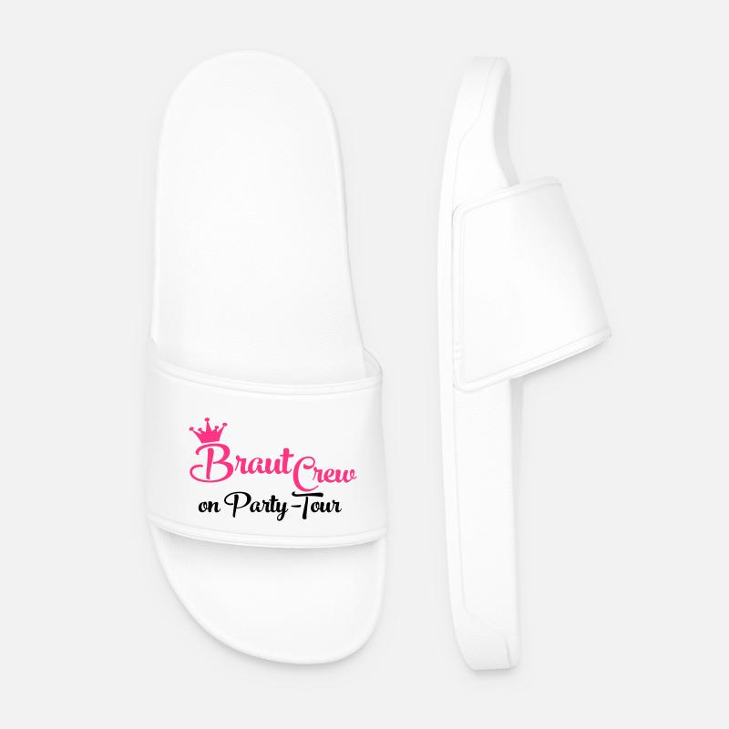 Team Bride - Men’s Pool Sliders - white