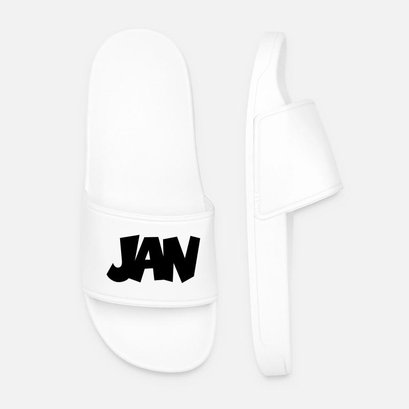 Jan - Men’s Pool Sliders - white
