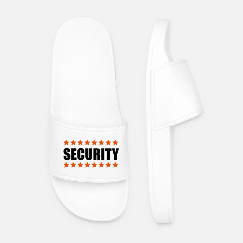 Security - Männer Badelatschen - Weiß
