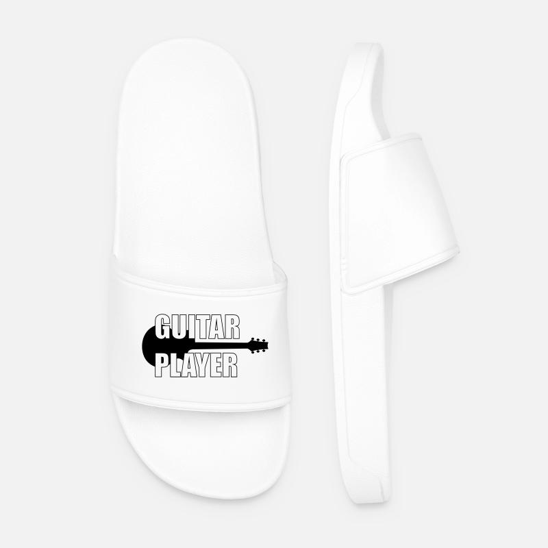 Guitar Player ! - Men’s Pool Sliders - white