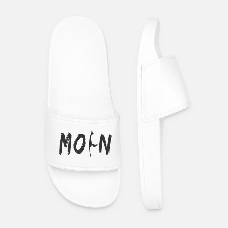 Moin Sylt - Männer Badelatschen - Weiß