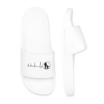 Heartbeat Père et Fils Fille Heartbeat - Claquettes Homme - blanc - Devant