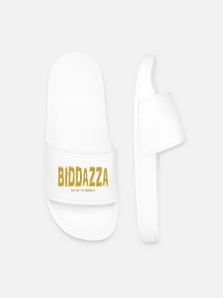 maglietta Biddazza t-shirt Sicilia siciliano - Ciabatte per il mare da uomo - bianco